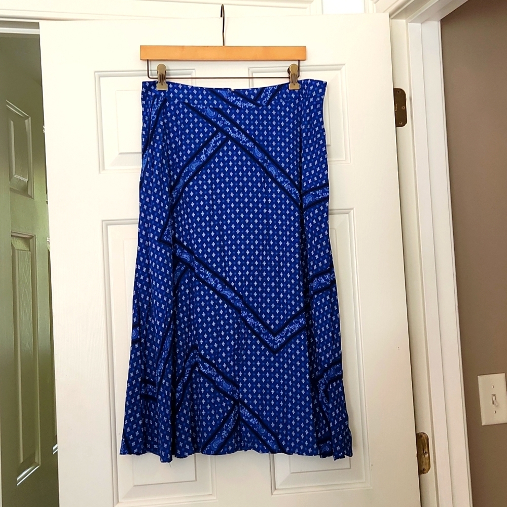 Gap bandana print midi skirt size 12